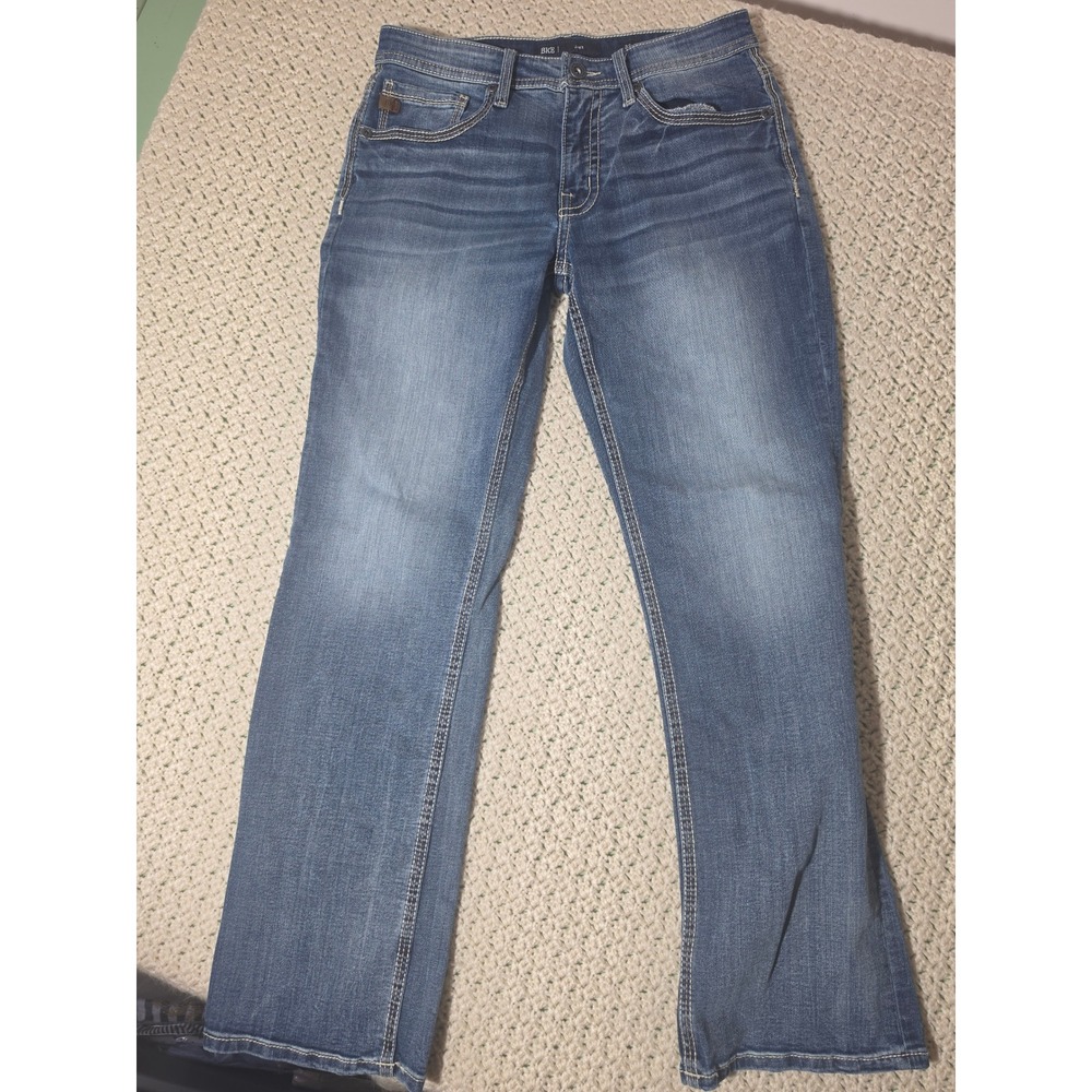BKE Jake Straight Leg Jeans Mens 32x32 Blue Excellent Medium Wash Denim